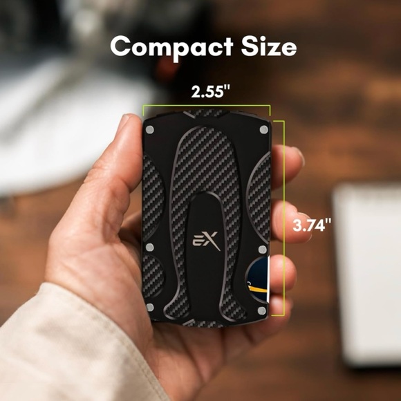 Slim Tactical Wallet with Money Clip and Credit Card Holder - Picture 9 of 14